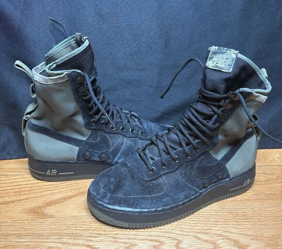Nike air SF Air Force 1 high black/olive camo 864024-004 US 9 Men’s